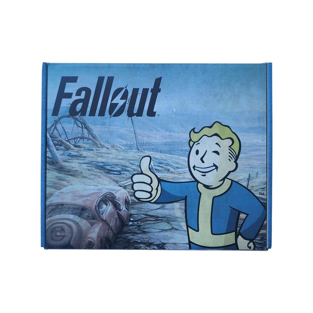 Fallout Bethesda CultureFly Collector Box Vault Boy Figure Beanie Cards Socks